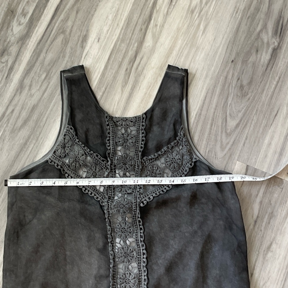 Altar'd State Gray Sleeveless Lace Mini Dress size L - Picture 10 of 11
